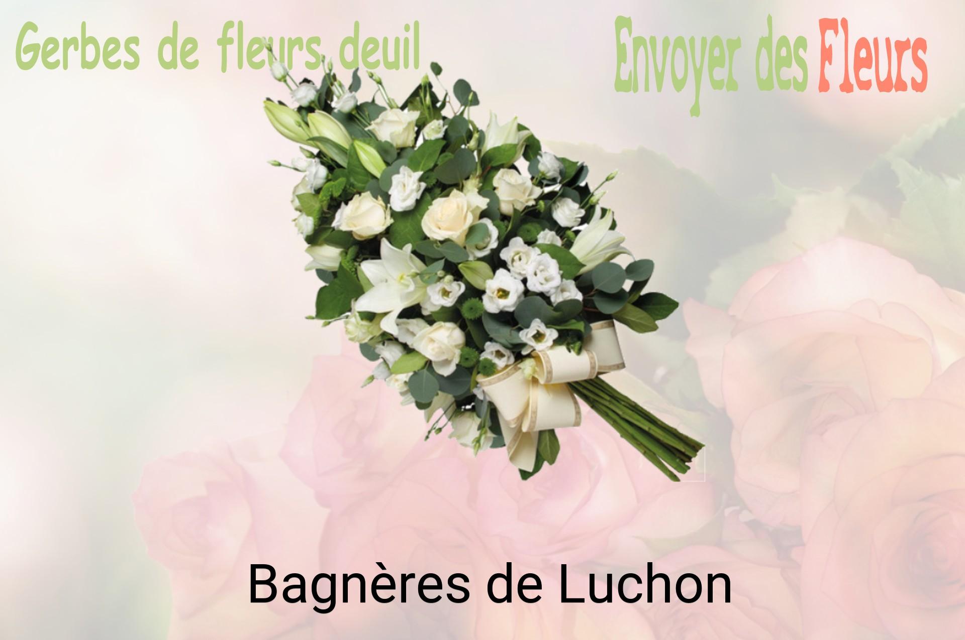 Gerbe de fleurs de deuil livrée à Bagnères-de-Luchon
